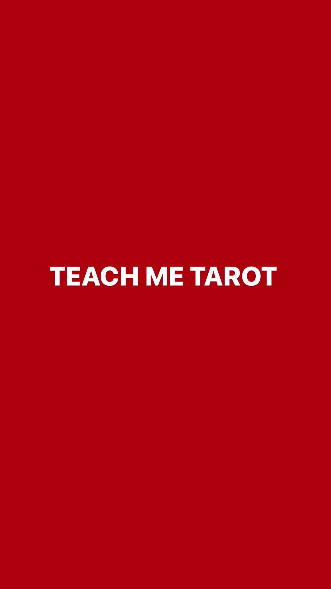 Teach Me Tarot