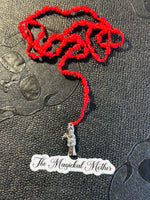 Santa Muerte Red Knot Rosary