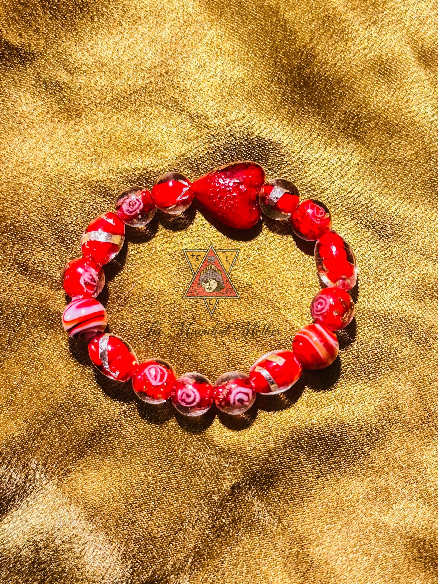 Red Beauty Wristlet