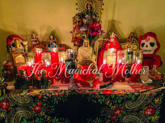 Santa Muerte Flames